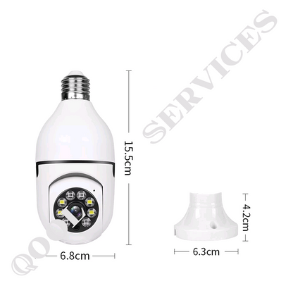 Caméra Ampoule Wi-Fi E27 Rotative 360°
