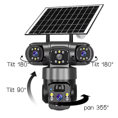 Caméra de Surveillance Solaire 12MP 11ᵉ Génération